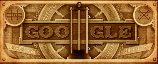 Google Doodle honours Alessandro Volta, inventor of the battery